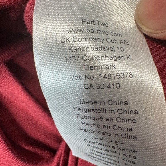 Part Two Copenhagen Laika Dress Burgundy - Picture 10 of 10